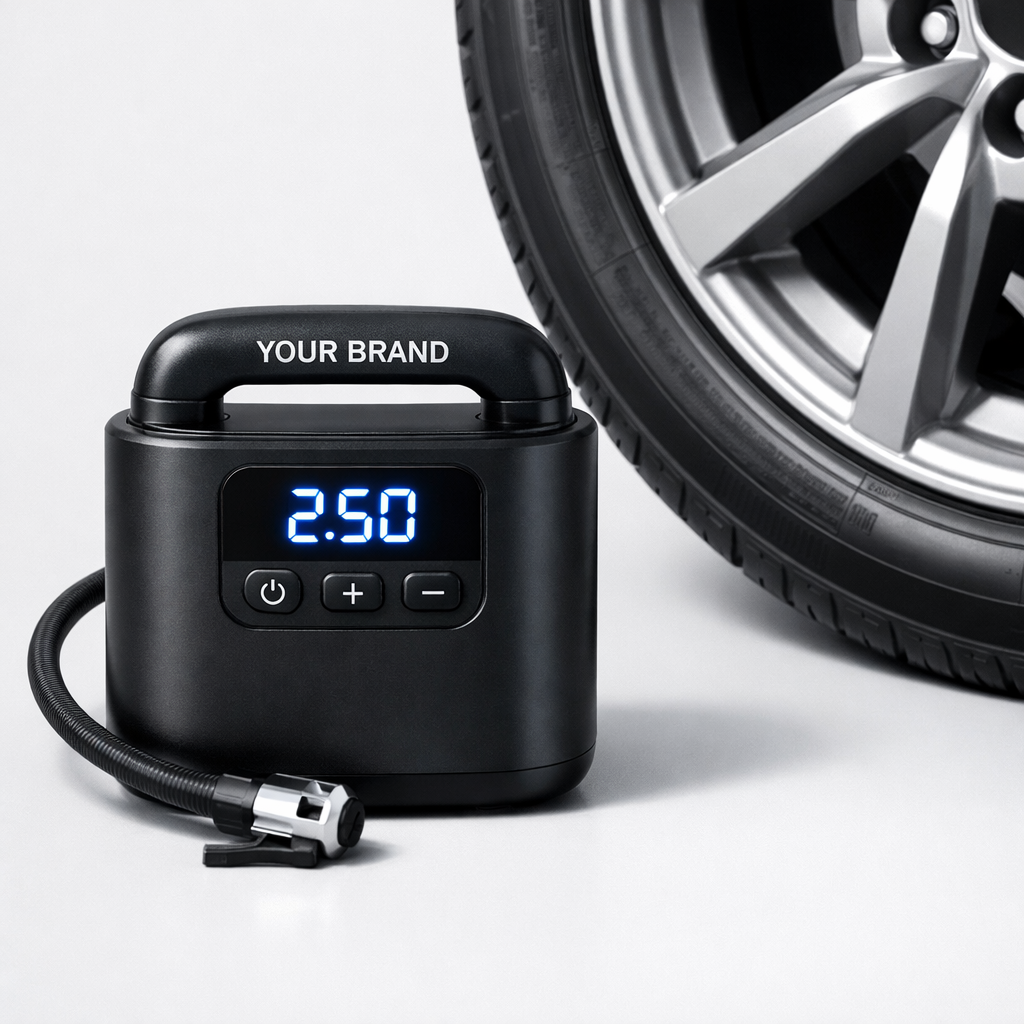 Portable Car Tyre Inflator Pump white label idea