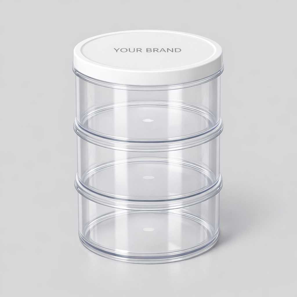 Stackable Plastic Food Canister (Non-Food Use) white label idea
