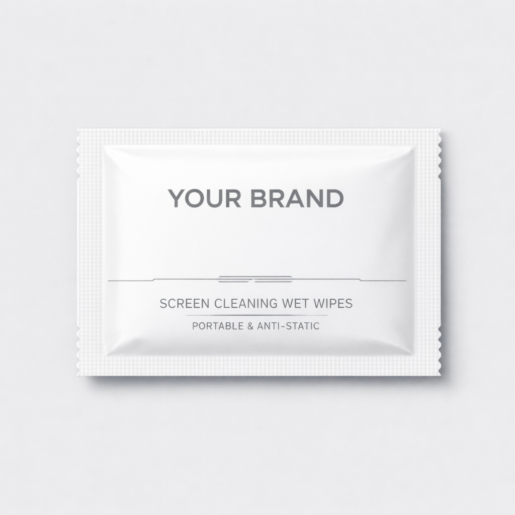 Portable Screen Cleaning Wet Wipes white label idea