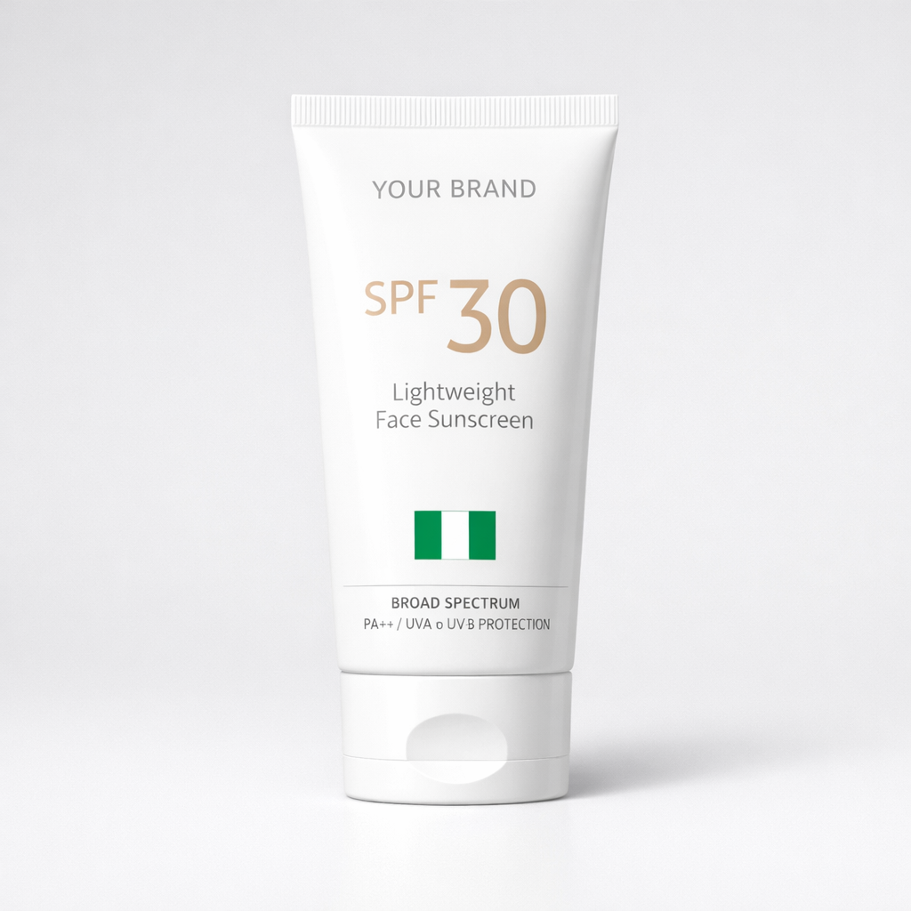 SPF 30 Lightweight Face Sunscreen Cream white label idea