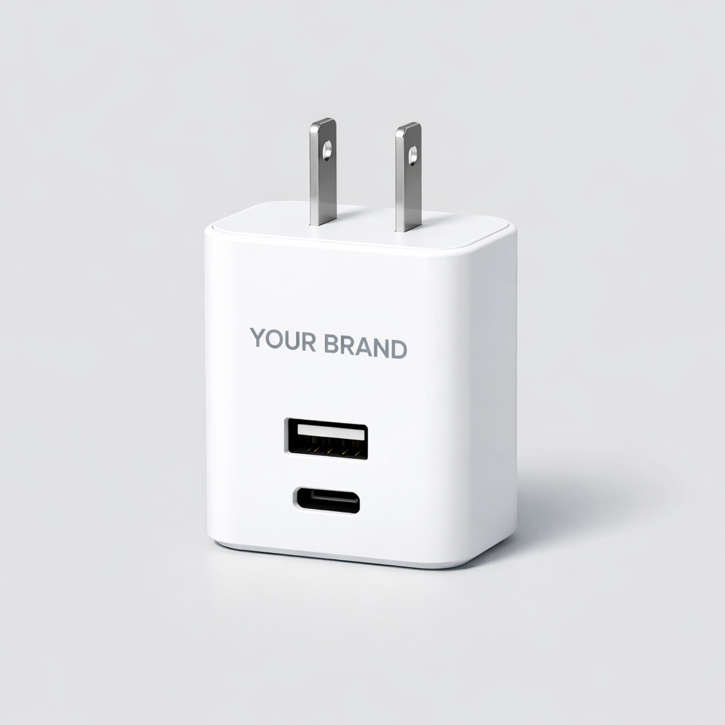 Dual-Port USB Wall Charger Adapter white label idea