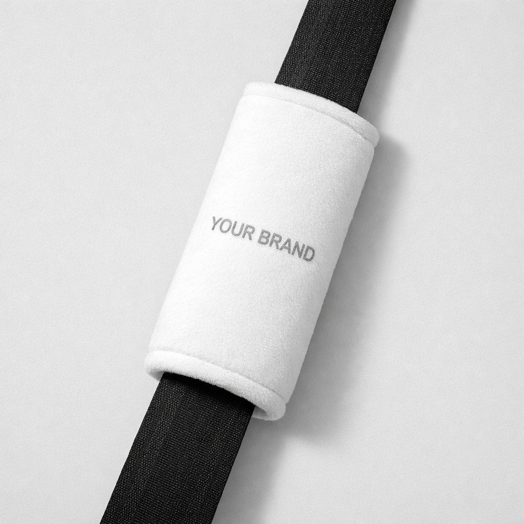 Adjustable Car Seat Belt Cushion Pad white label idea