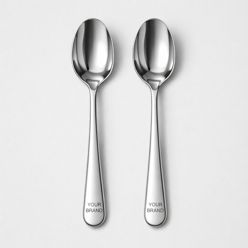 Stainless Steel Meal Spoon Set white label idea