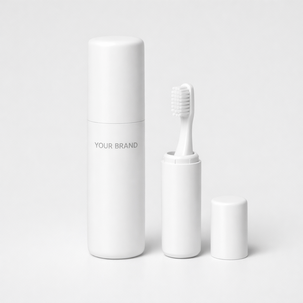 Portable Travel Toothbrush Set white label idea