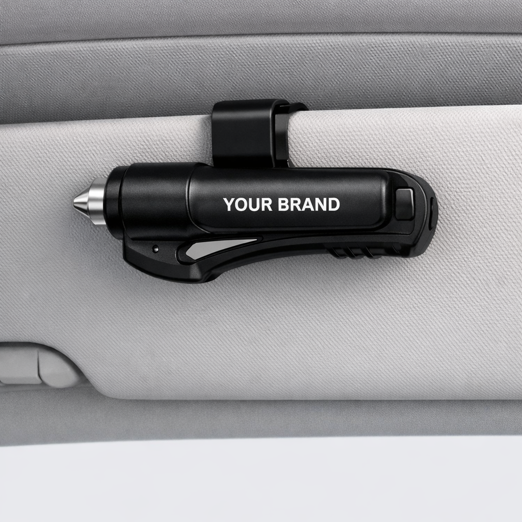 Portable Car Window Breaker & Seatbelt Cutter white label idea