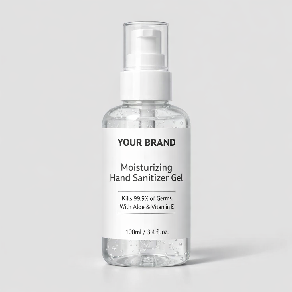 Moisturizing Hand Sanitizer Gel 100ml white label idea
