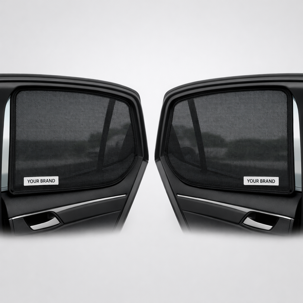 Car Window Sun Shade (Set of 2) white label idea