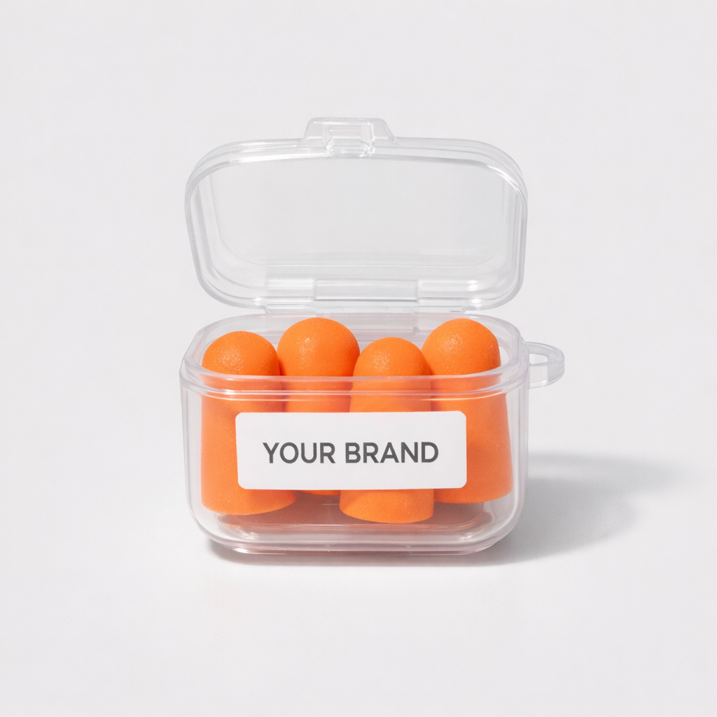 Soft Foam Earplug Set white label idea