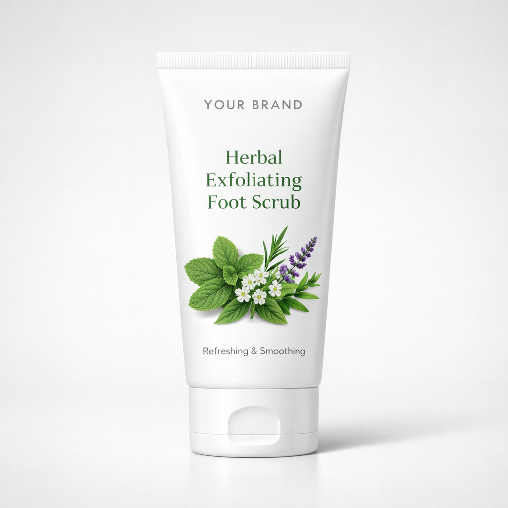 Herbal Exfoliating Foot Scrub white label idea