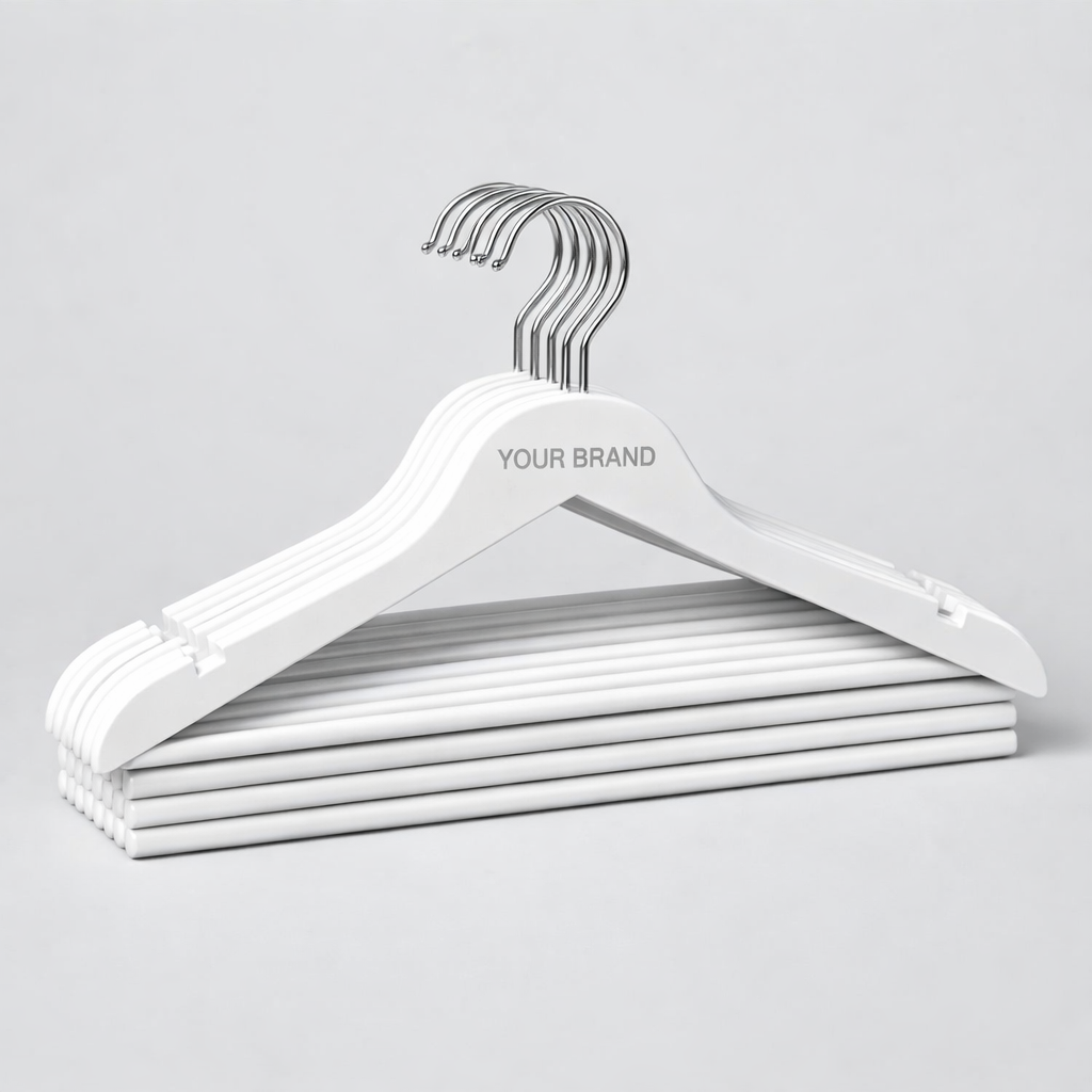 Multipurpose Plastic Clothes Hanger Pack white label idea