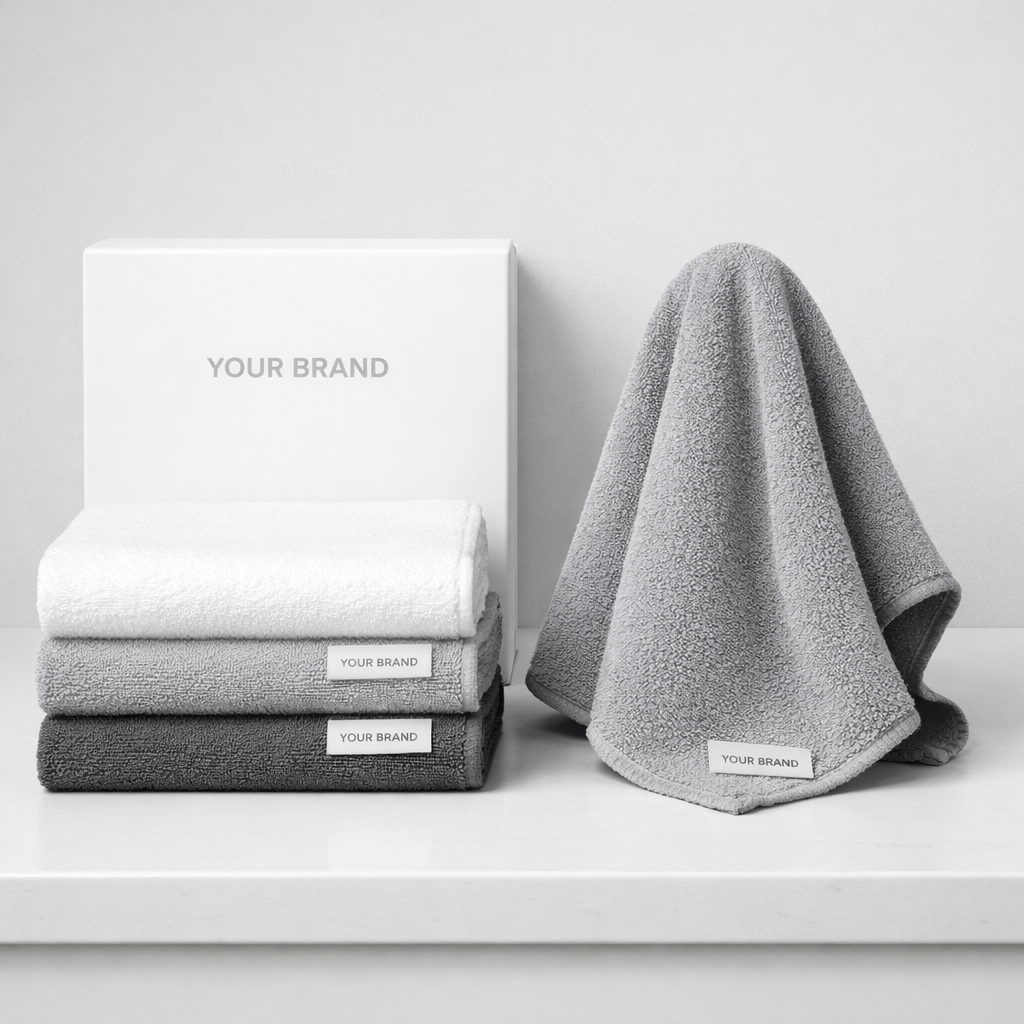 Quick-Dry Absorbent Dish Towel Set white label idea