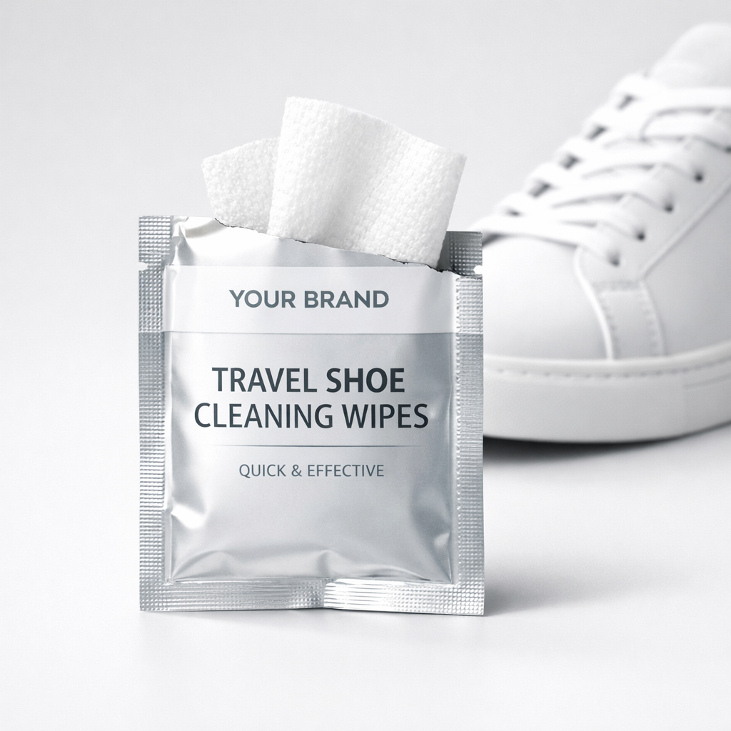 Travel Shoe Cleaning Wipes white label idea