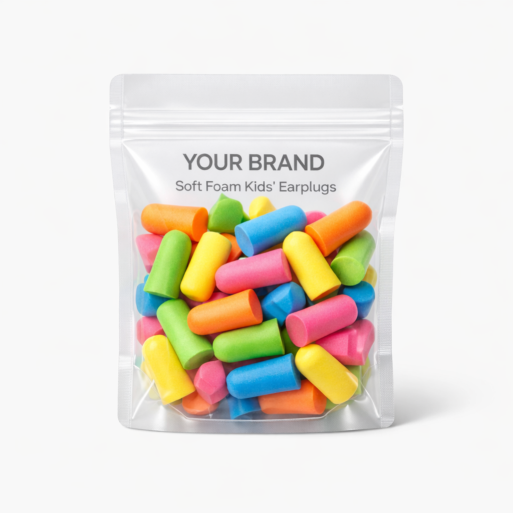 Soft Foam Kids’ Earplugs white label idea