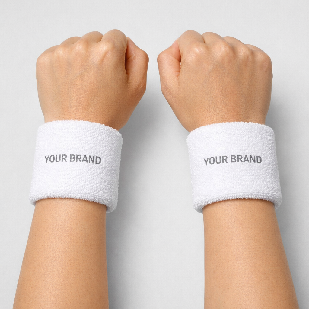 Wrist Sweatbands (Pair) white label idea