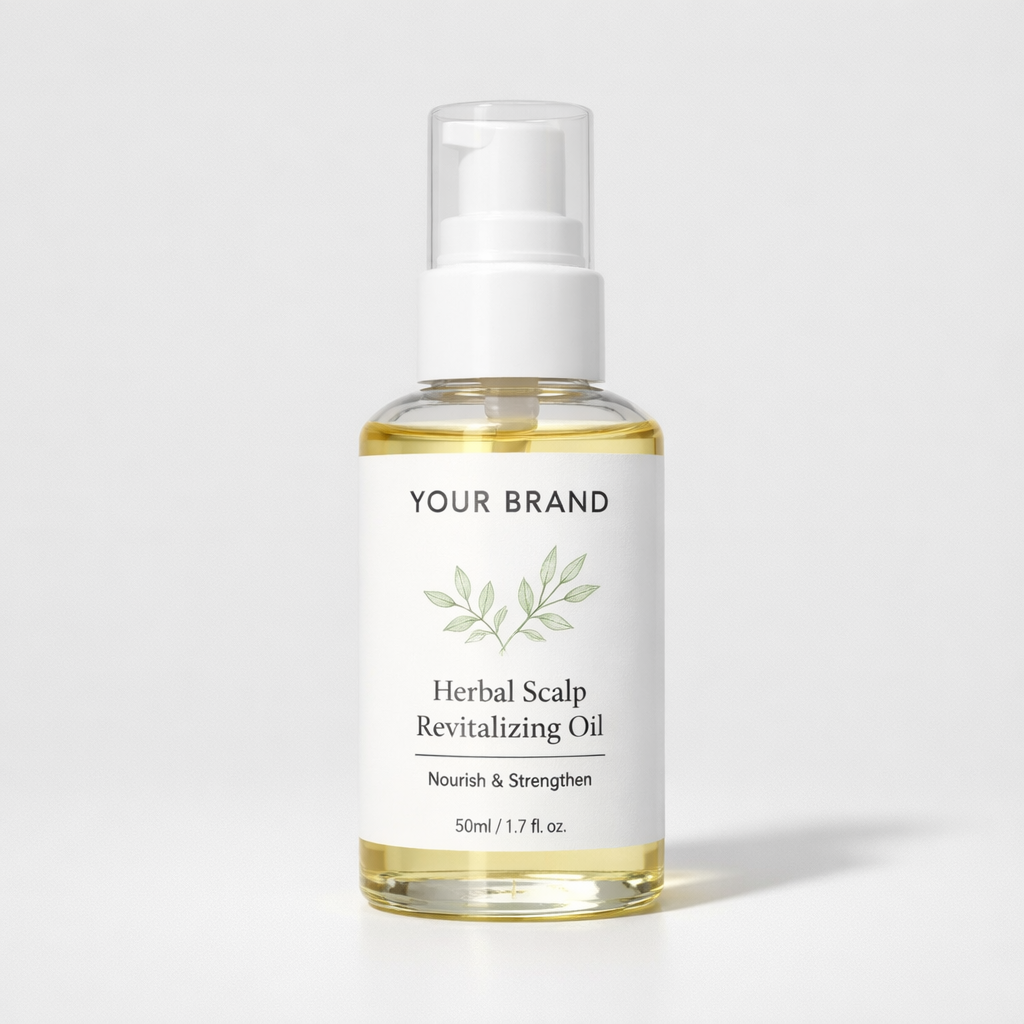 Herbal Scalp Revitalizing Oil white label idea