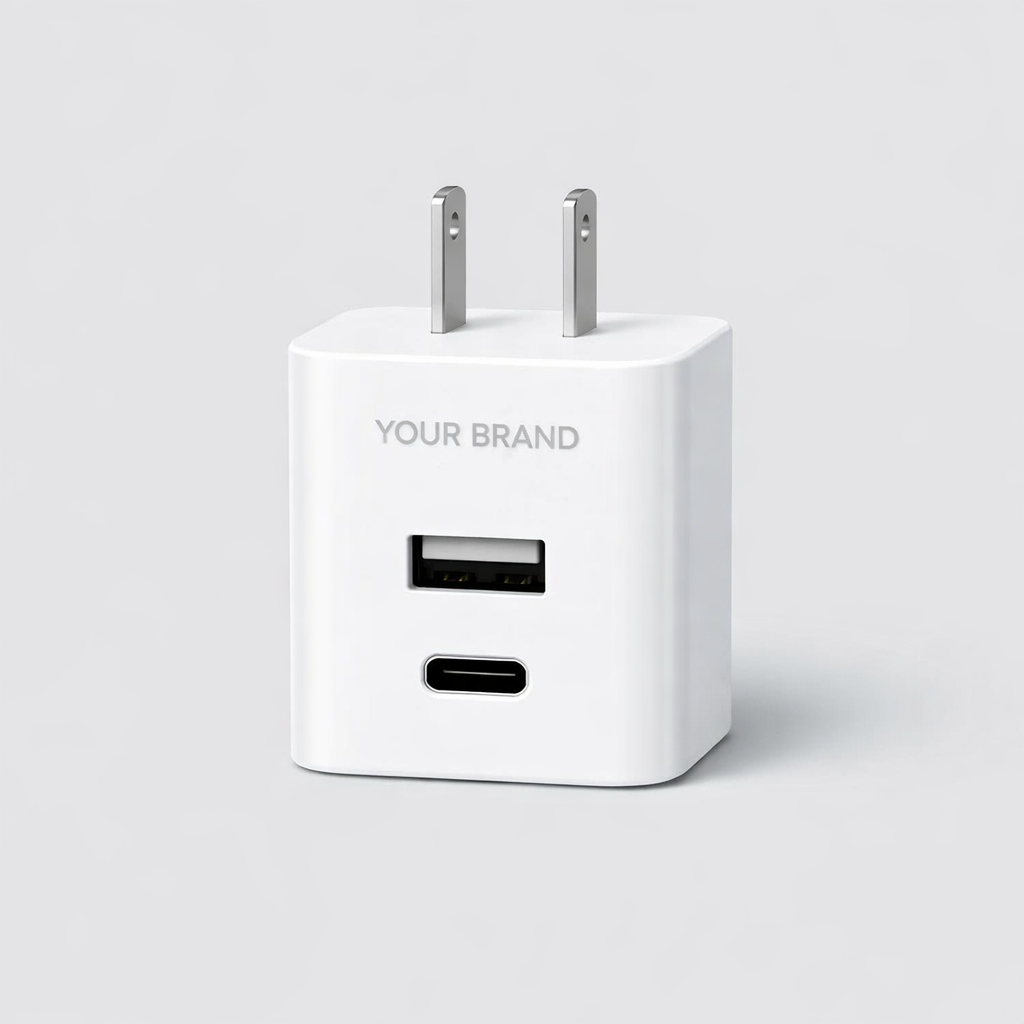 Dual-Port Fast USB Wall Charger white label idea
