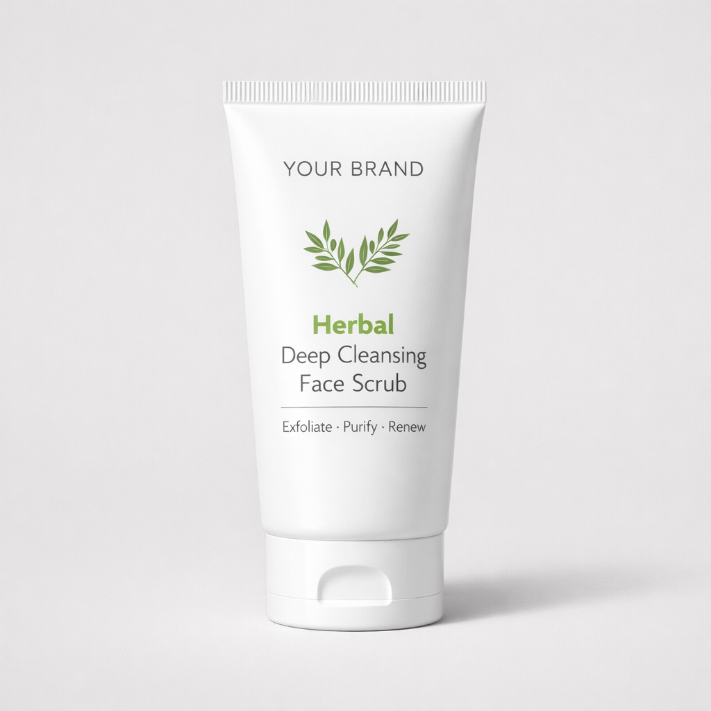 Herbal Deep Cleansing Face Scrub white label idea