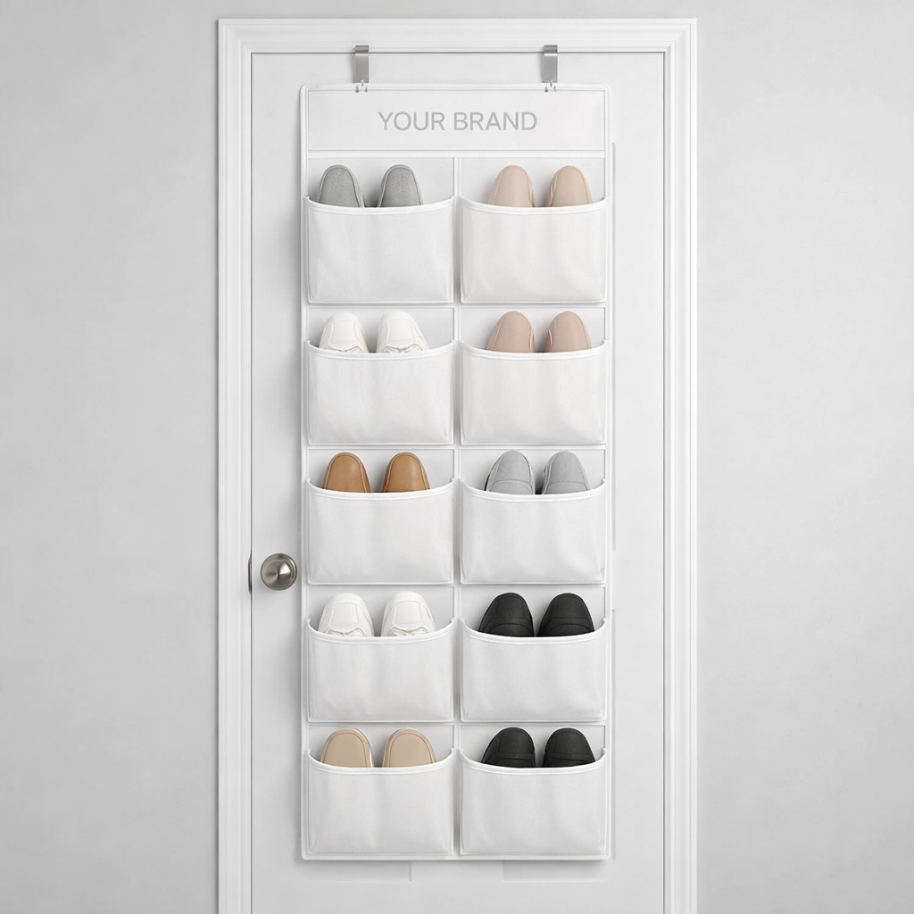 Multi-Purpose Hanging Shoe Organizer white label idea