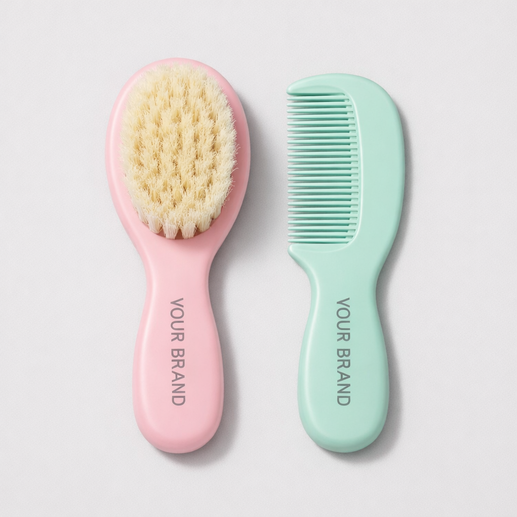Baby Soft Hair Brush Set white label idea