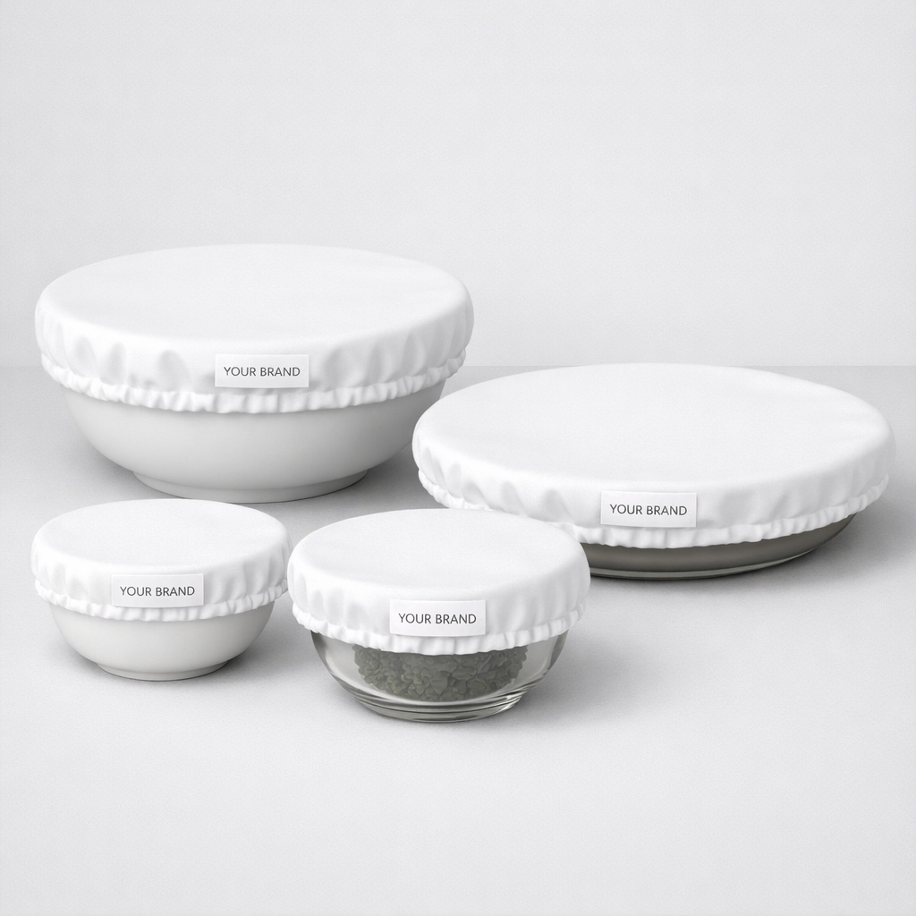 Reusable Food Bowl Cover Set white label idea
