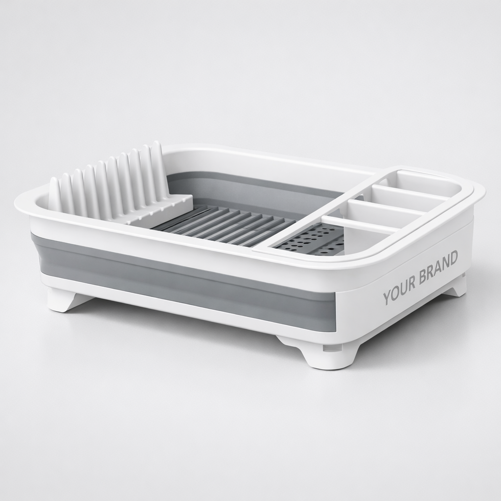 Multipurpose Foldable Dish Drying Rack white label idea