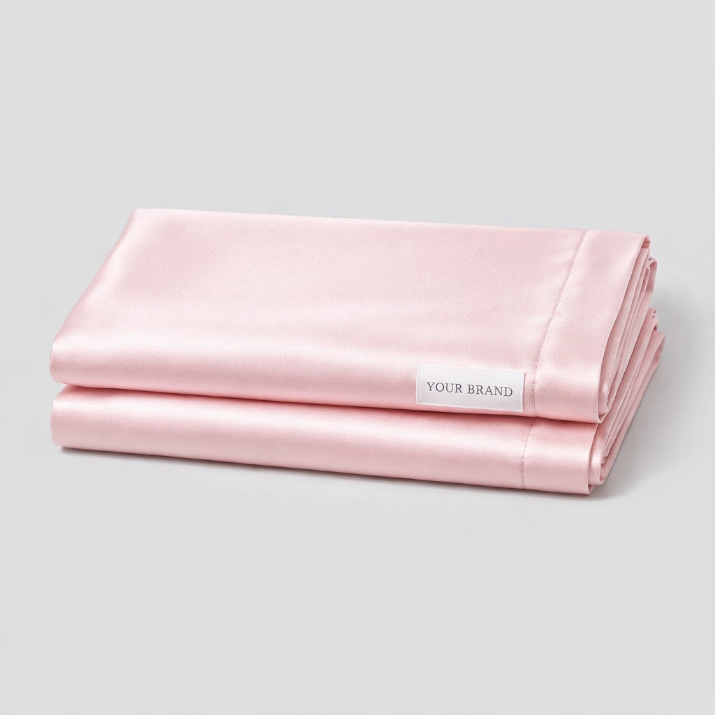 Soft Touch Satin Pillowcase (Pair) white label idea