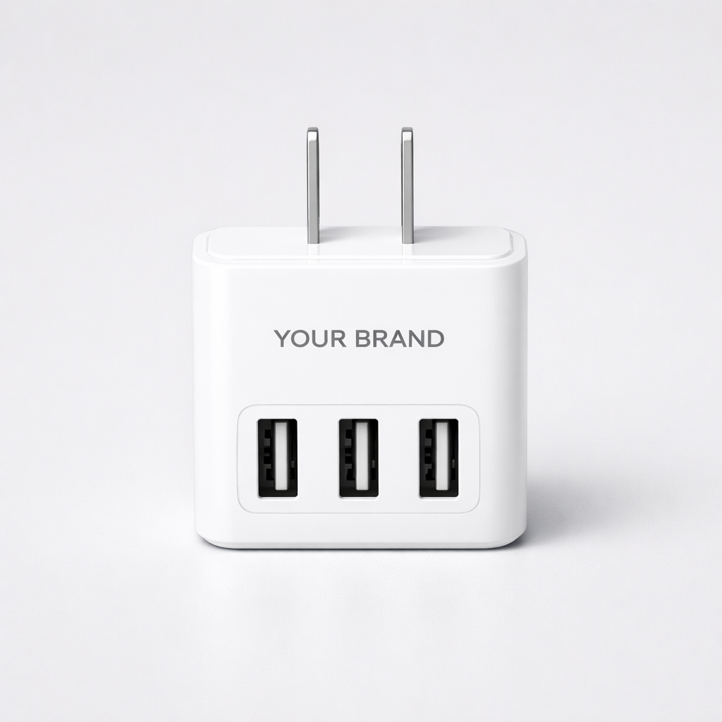 3-Port USB Wall Charger Adapter white label idea