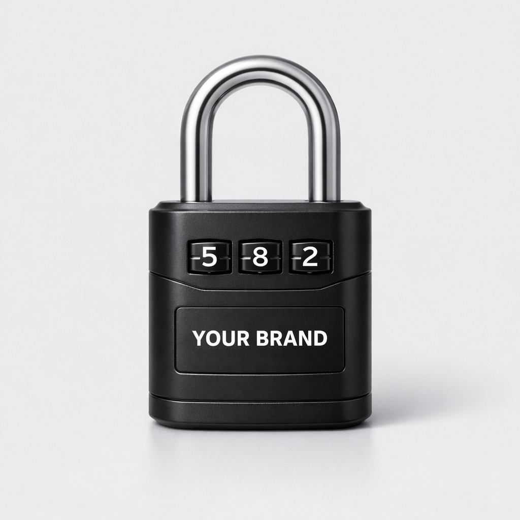 Portable Combination Padlock white label idea