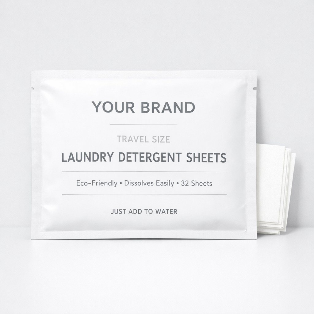 Travel Size Laundry Detergent Sheets white label idea