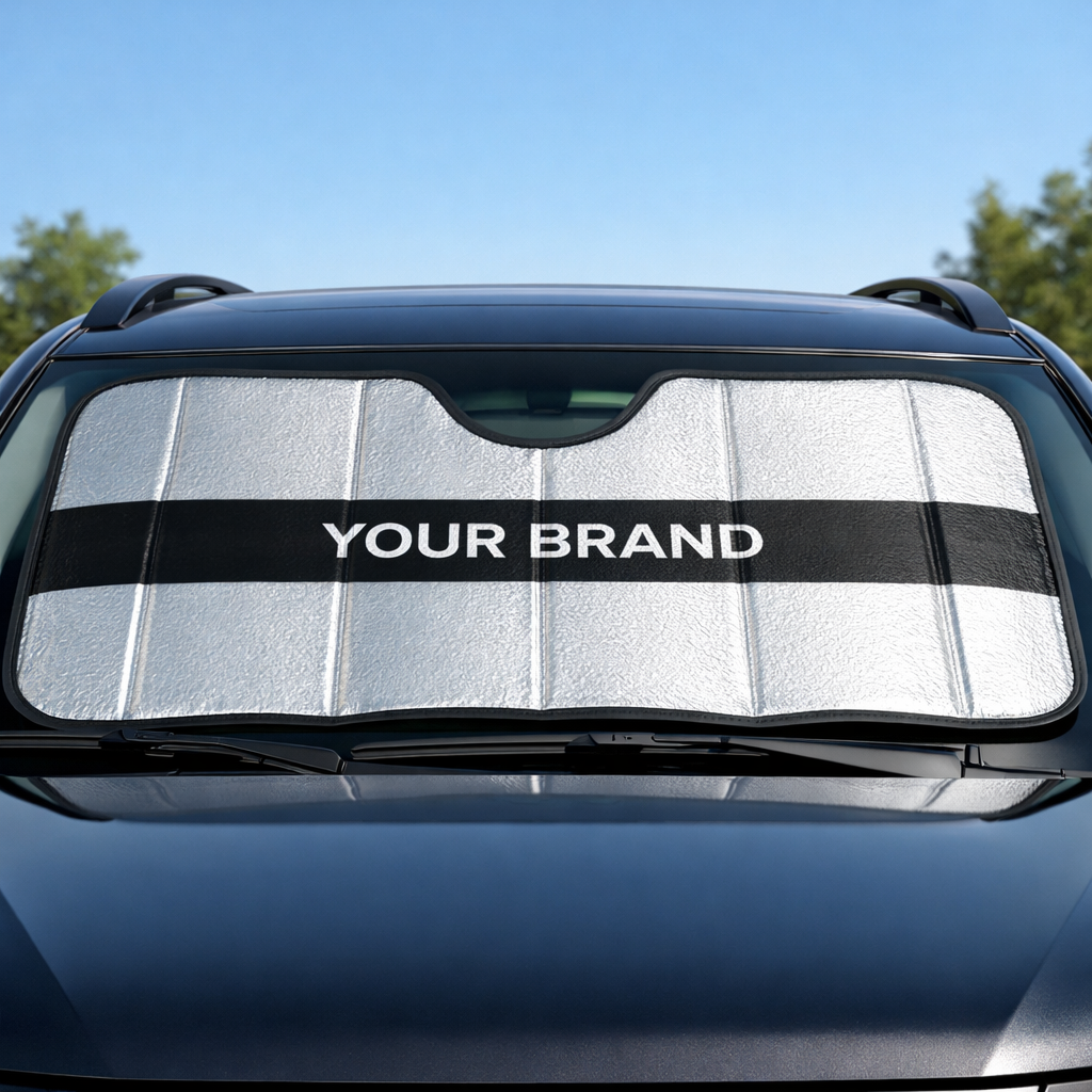 Portable Car Windshield Sun Shade white label idea