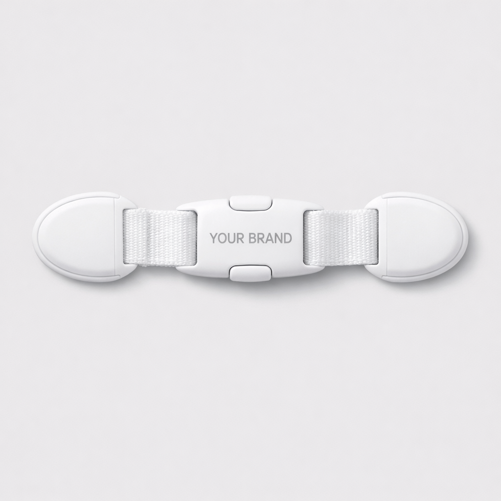 Adjustable Drawer Lock Straps white label idea