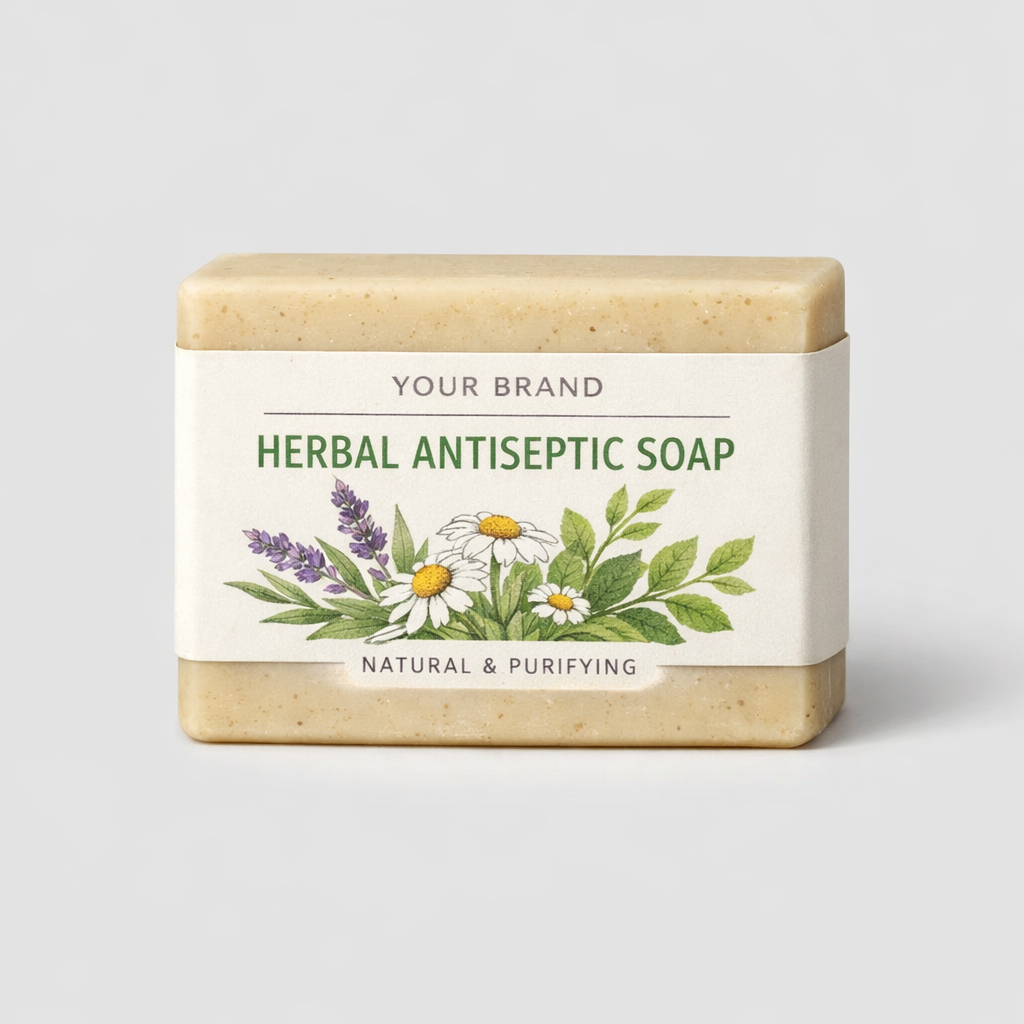 Herbal Antiseptic Soap Bar white label idea
