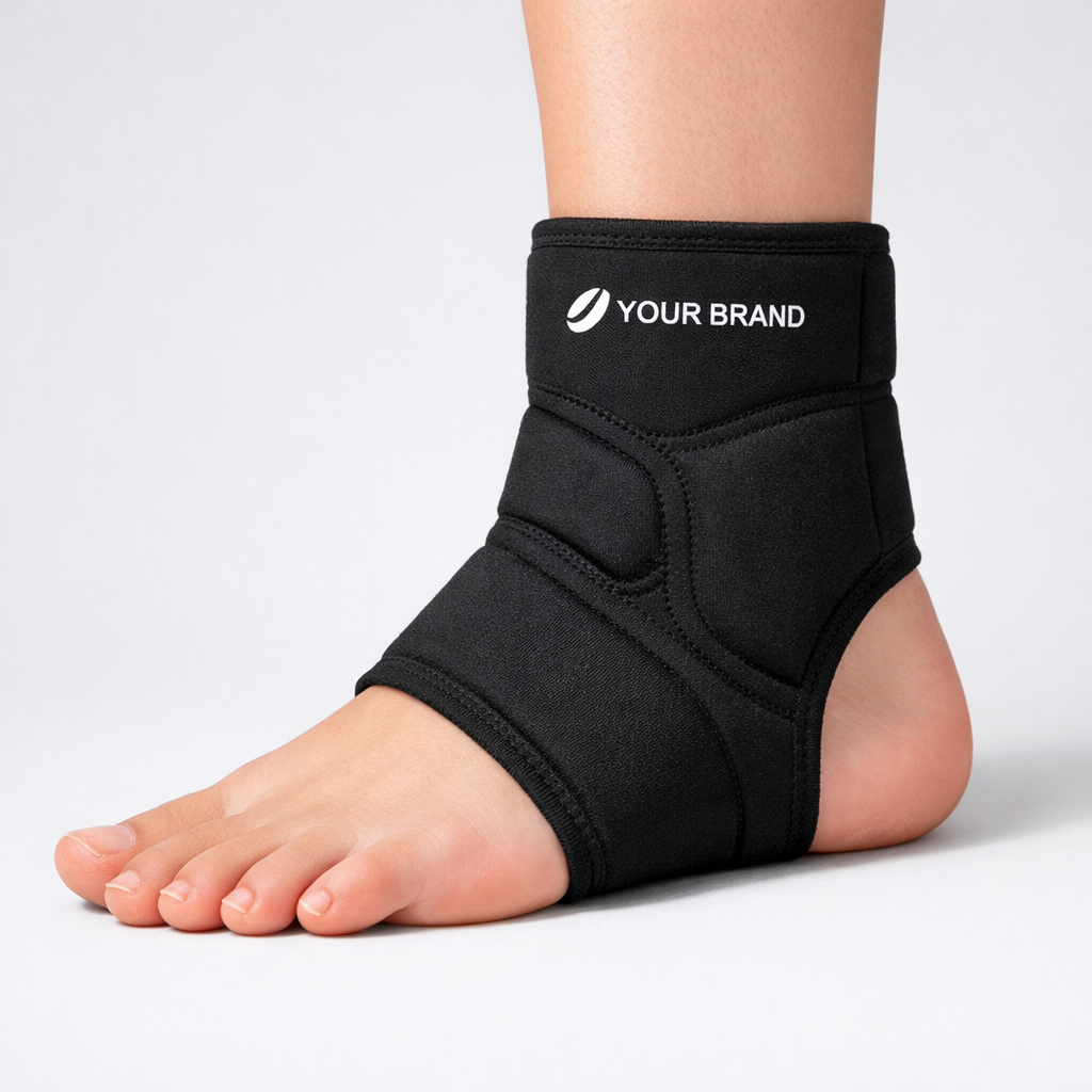 Foam Padded Ankle Support Sleeve white label idea