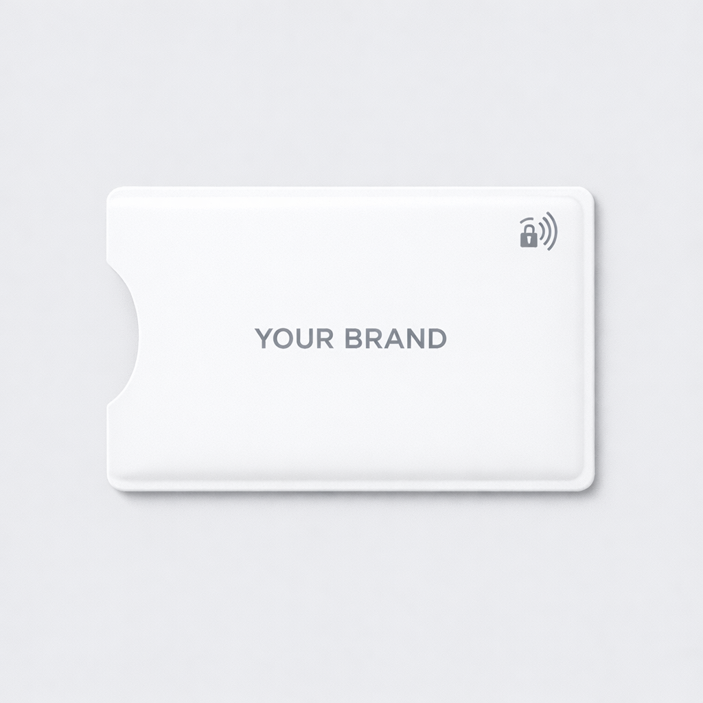 Slim RFID Card Protector Sleeve white label idea