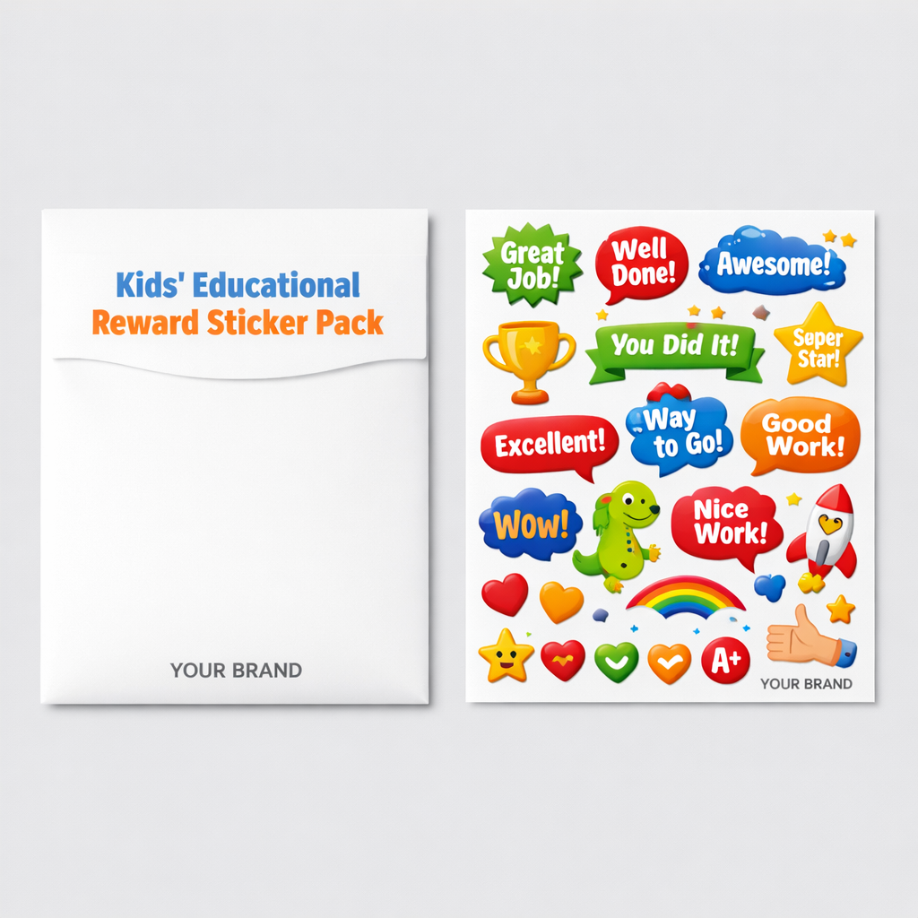Kids’ Educational Reward Sticker Pack white label idea