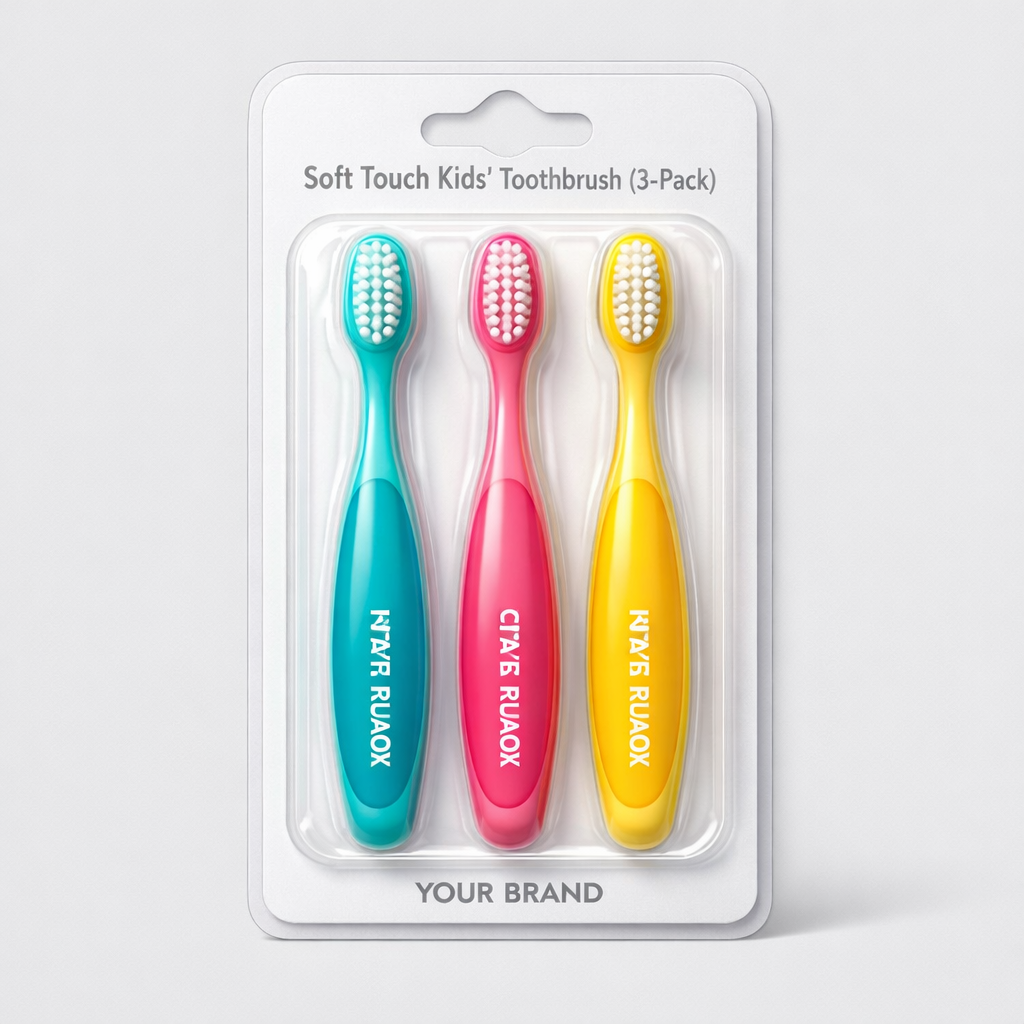 Soft Touch Kids’ Toothbrush (3-Pack) white label idea