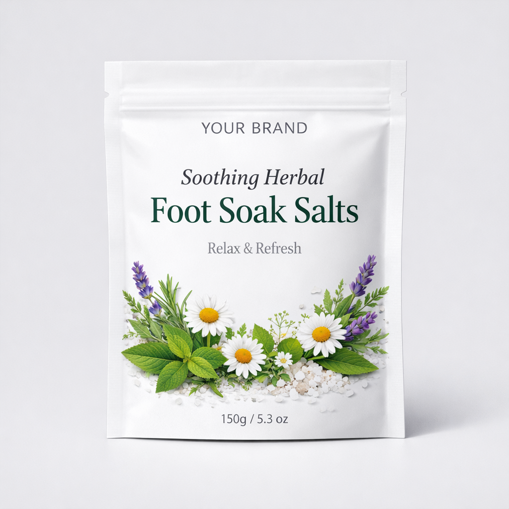 Soothing Herbal Foot Soak Salts white label idea