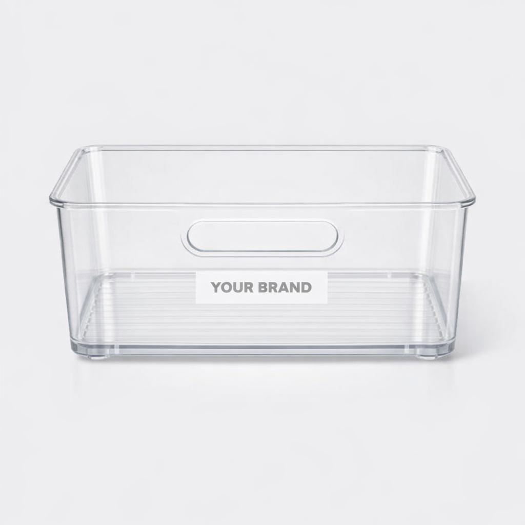 Plastic Fridge Organizer Bin white label idea