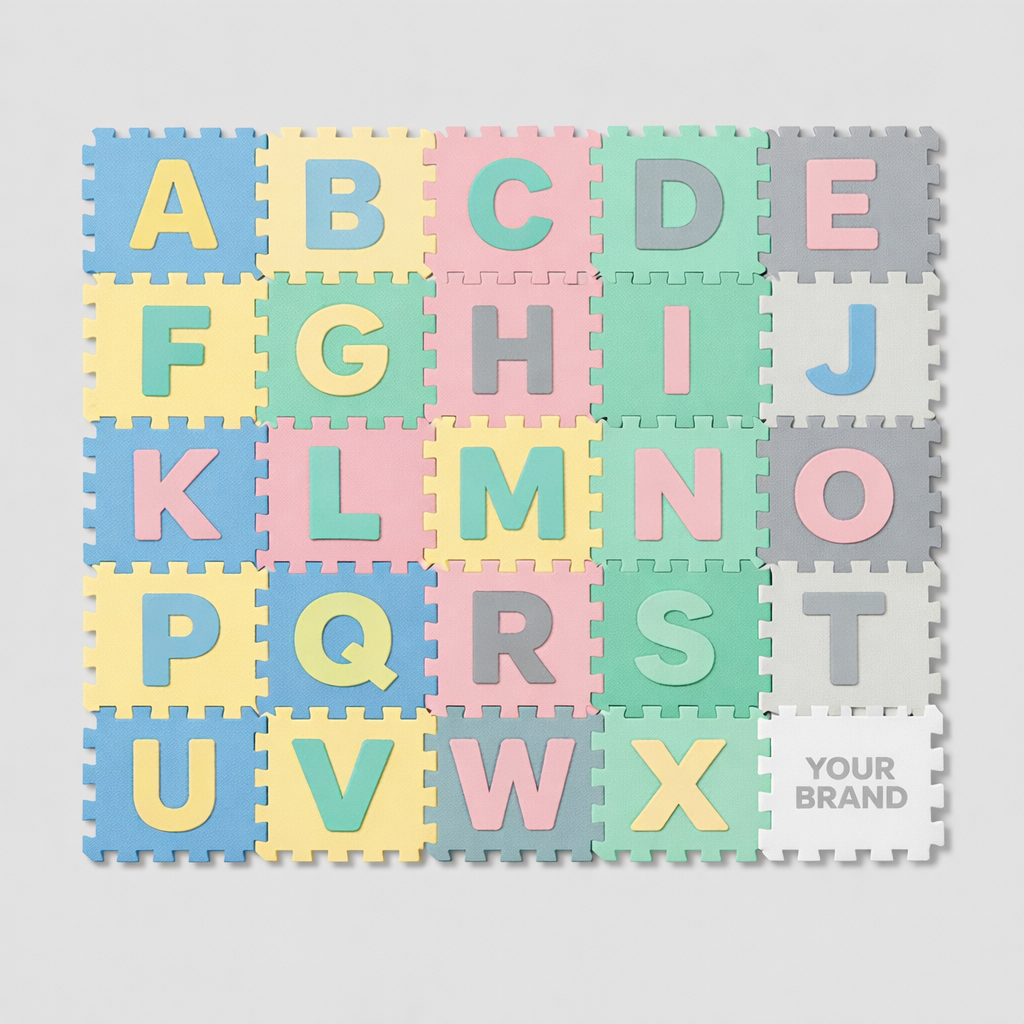 Soft Foam Kids’ Alphabet Puzzle Mat white label idea