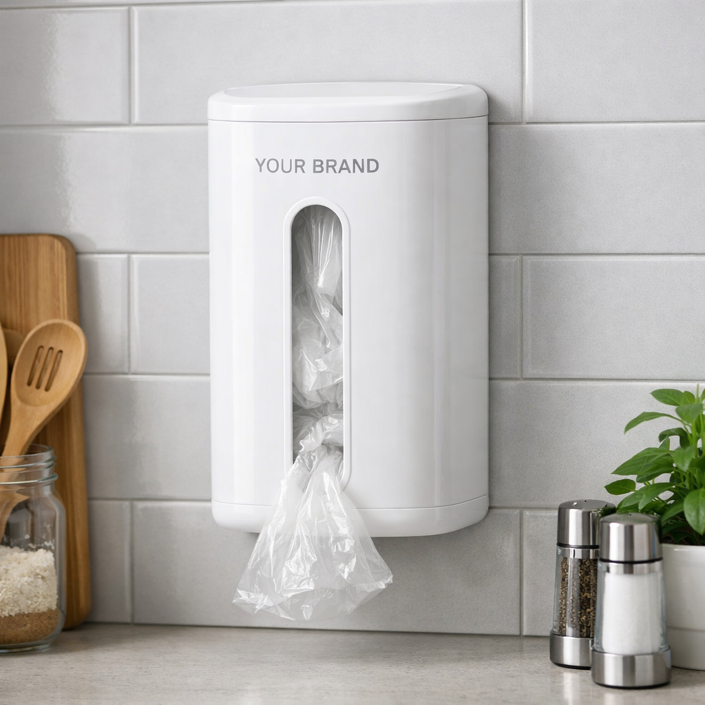Plastic Kitchen Tidy Bag Dispenser white label idea