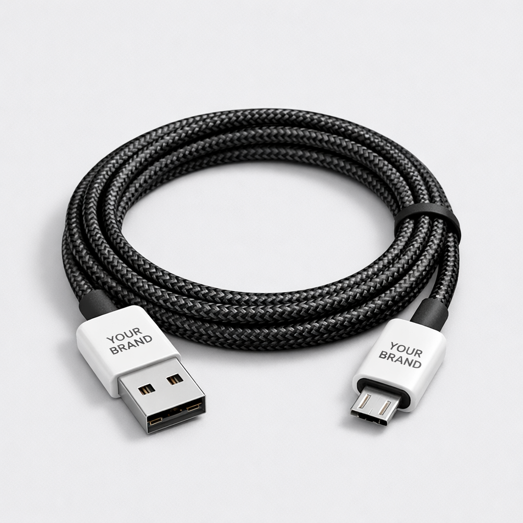 Ultra-Durable Braided Micro USB Cable white label idea