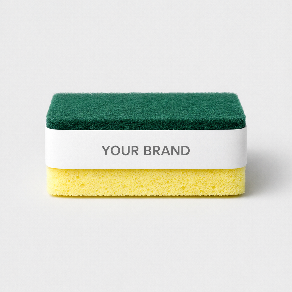 Dual-Sided Kitchen Cleaning Sponge white label idea