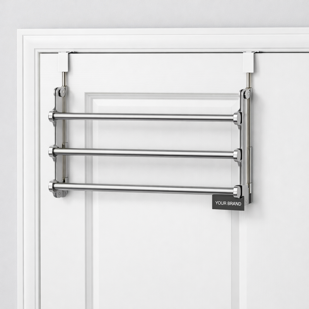 Foldable Over-the-Door Towel Rack white label idea