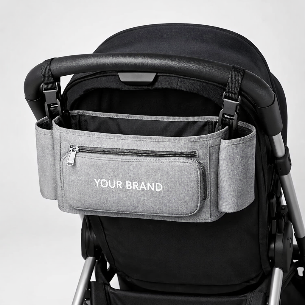 Stroller Organizer Caddy white label idea