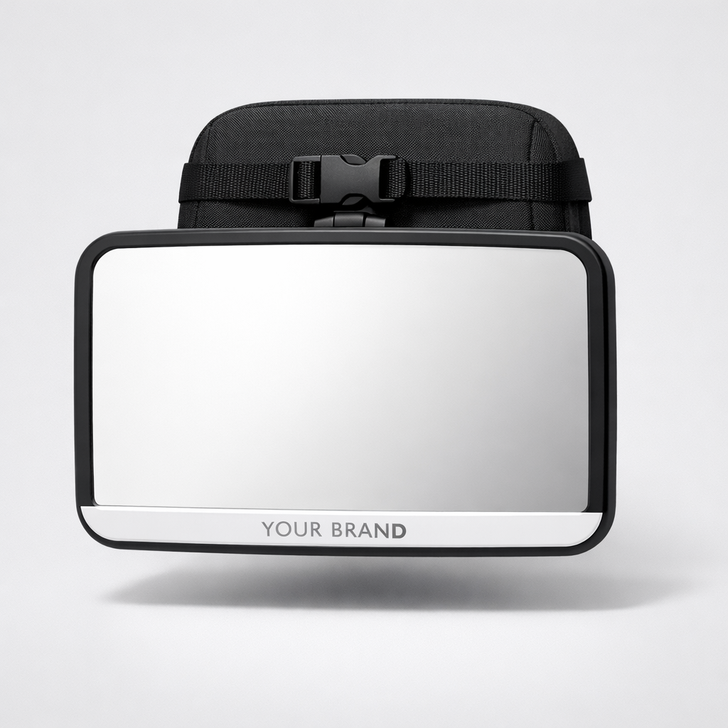 Baby Car Seat Mirror white label idea