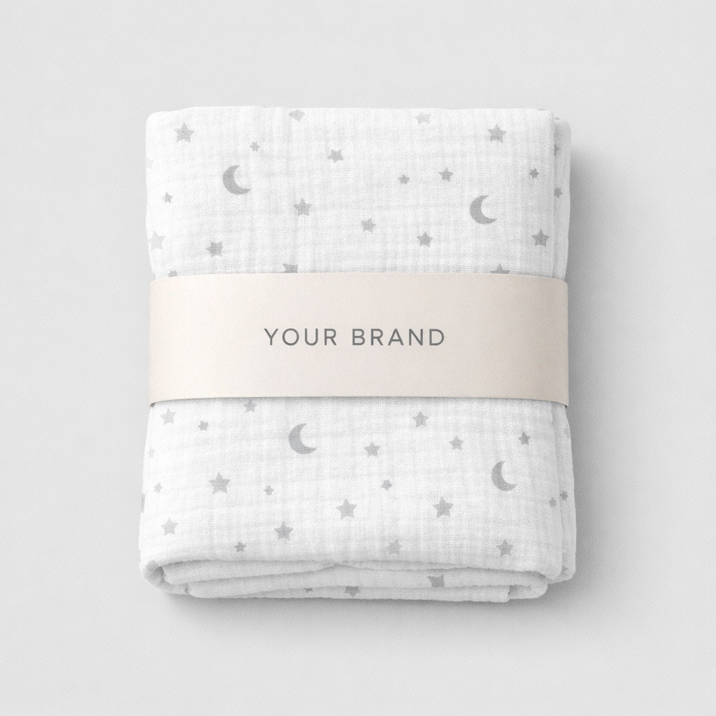 Muslin Swaddle Blankets white label idea
