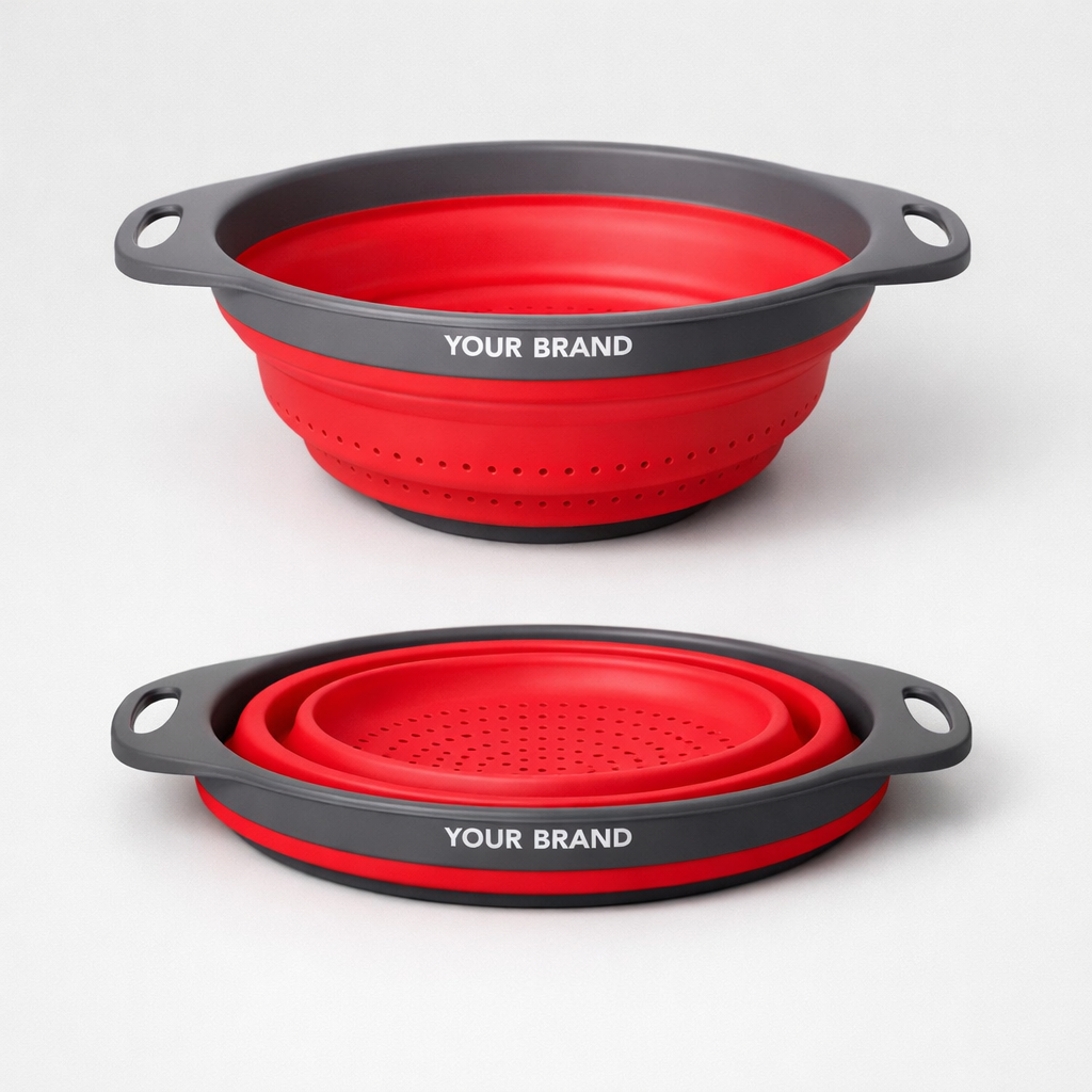 Collapsible Colander white label idea