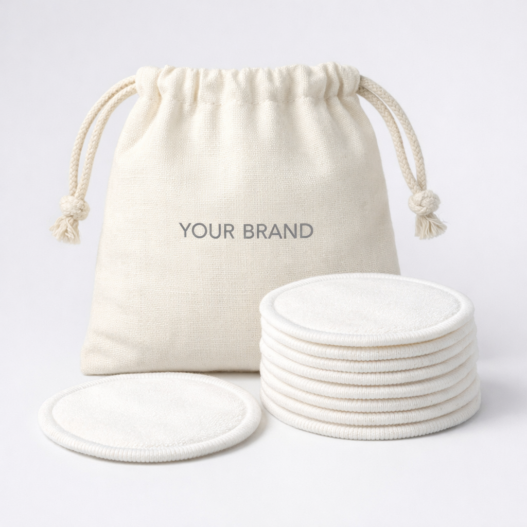 Reusable Makeup Remover Pads (Bamboo) white label idea
