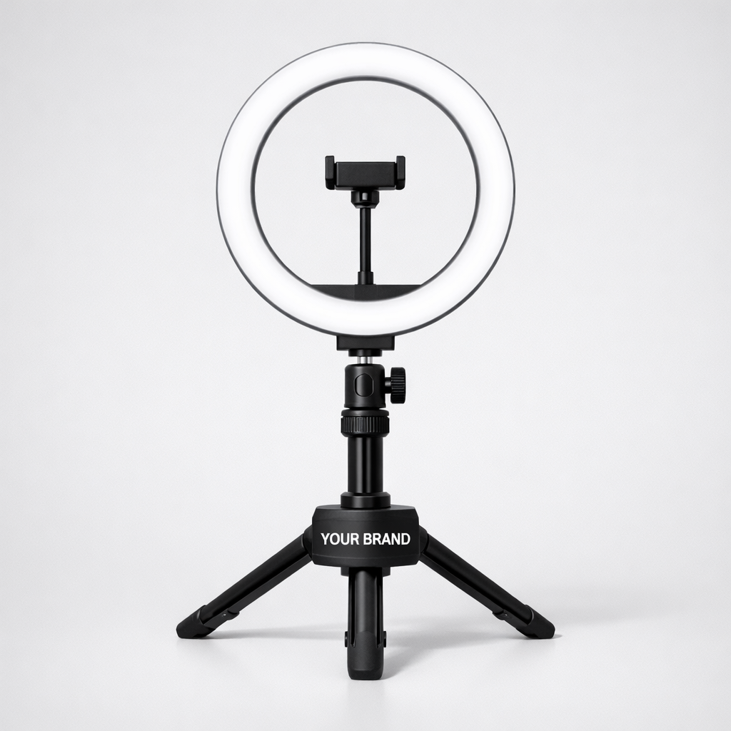 LED Ring Light with Tripod white label idea