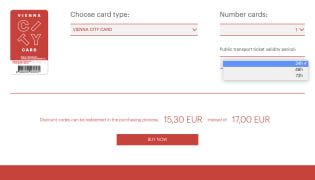 VIENNA CITY CARD – WEBSITE & APP